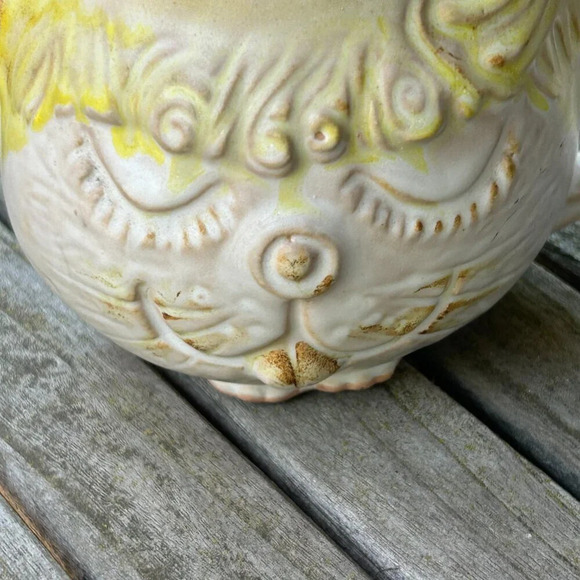 B Welsh 1969 Pottery Hand Painted Kitty Cat Mug Signed - Picture 5 of 8